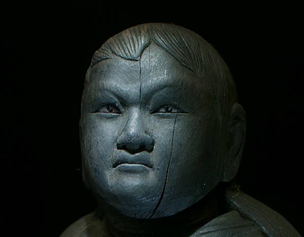 木造八大童子立像〈（恵光、恵喜、烏倶婆〓、清浄比丘、矜羯羅