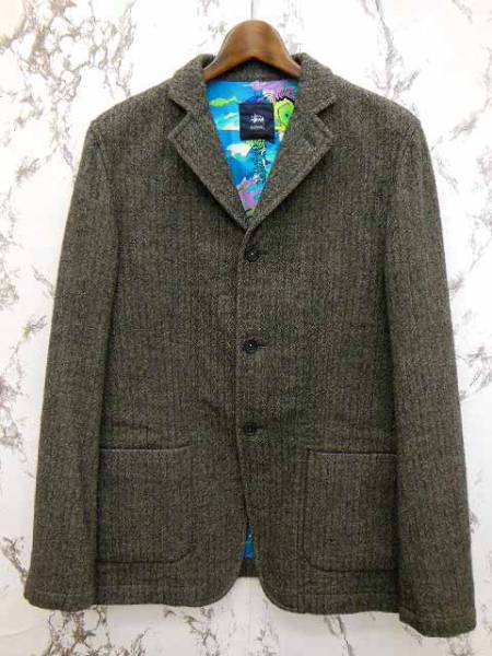 ステューシー STUSSY SOPFNET 3B シングルジャケット ツイード M