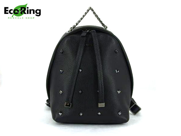 1円 美品 フルラ スタッズ ファッション リュックサック AU960