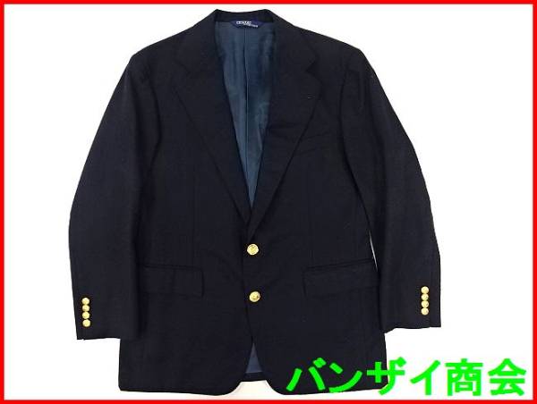 金ボタン ラルフローレン テーラードジャケット 紺ブレザー96AB6 POLO 