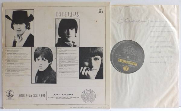 英国 MONO Parlophone UK オリジ マト 両 2 THE BEATLES Help 【公式通販】