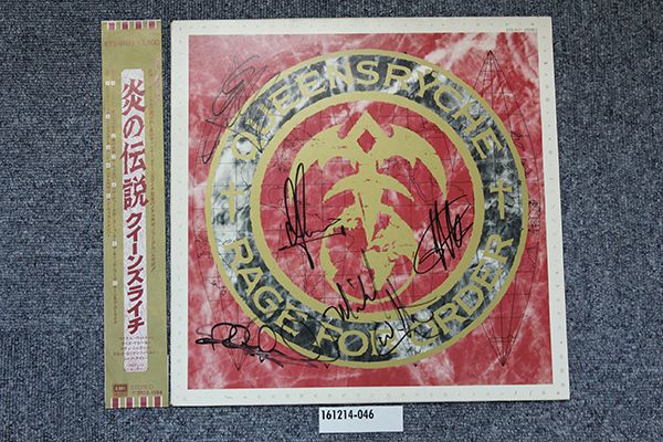 サイン入／クイーンズライチ QUEENSRYCHE／炎の伝説／LP