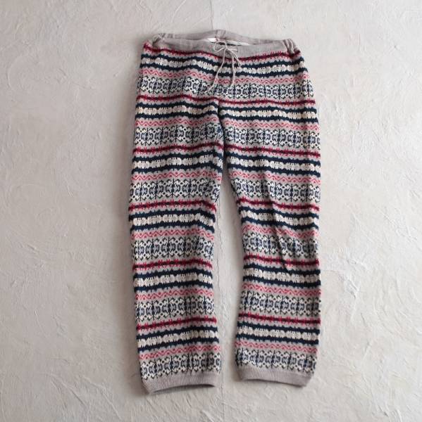 45rpm｜ジャガード織のニットパンツ