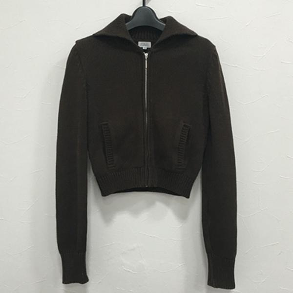 1円～フォクシー【ニットジャケット】38 ブラウン レディース ◆