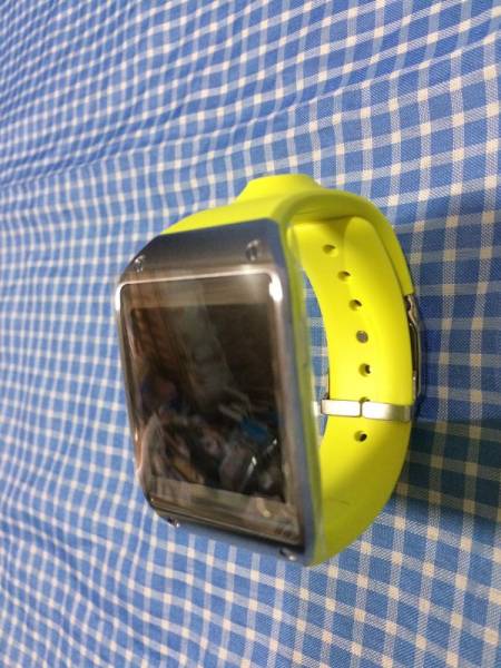 ほぼ未使用! Samsung純正 GALAXY Gear SM-V700 グリーン 保証付