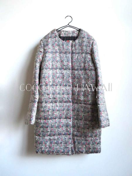 MSGM マルチ ペールカラー クリアコーティング 中綿 コート 40