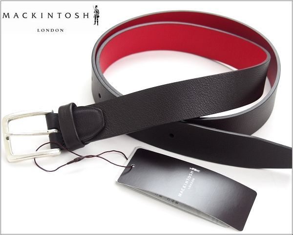 新品 MACKINTOSH LONDON イタリア製 レザーベルト 定価3.2万