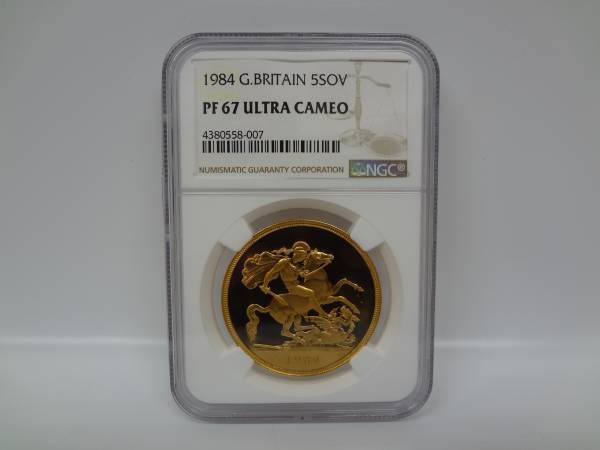 金貨 イギリス 1984年 5ポンド JCC ジャパンコインキャビネット