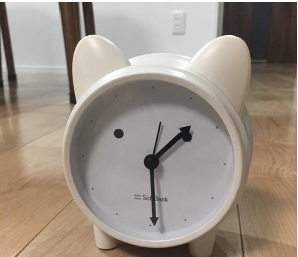 非売品 お父さんのそろそろ起きとけい２ ソフトバンク 犬 時計
