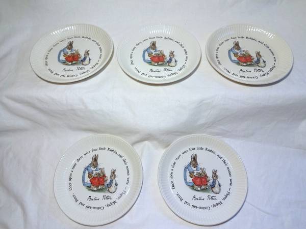 WEDGWOOD ウェッジウッド ピーターラビット コンポート皿5枚セット 旧
