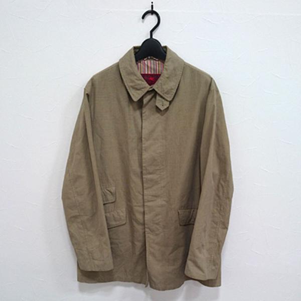 1円～ETRO【ステンカラーコート】M ベージュ メンズ◆