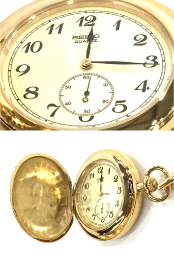 1円 SEIKO セイコー 内閣総理大臣 記念 懐中時計 クォーツ