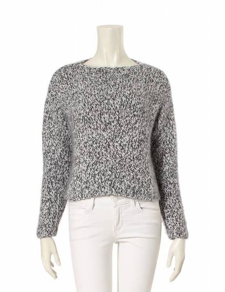 ジャンバティスタヴァリ ニット セーター 白 黒 XXS アンゴラ