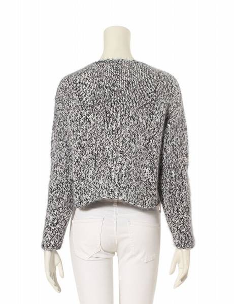 ジャンバティスタヴァリ ニット セーター 白 黒 XXS アンゴラ