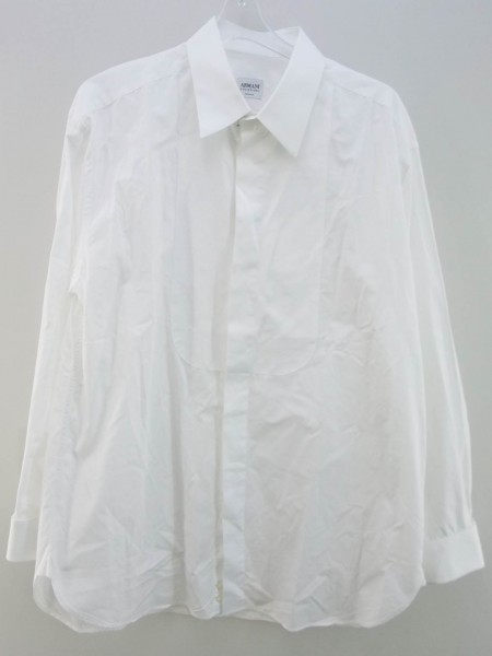 美品 ARMANI COLLEZIONI ドレスシャツ ダブルカフス41 16＃69567