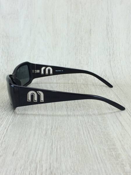 MIU MIU◇サングラス/BLK/BLK/ケース有