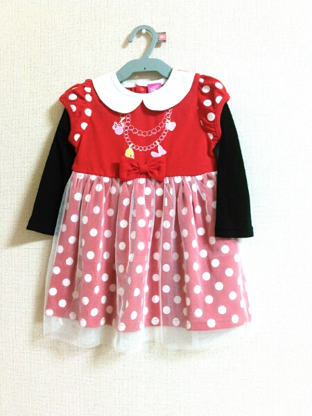 ミニー なりきり ワンピ 110 ドレス 長袖 ディズニー ハロウィン コスプレ 仮装 110 105 114cm 売買されたオークション情報 Yahooの商品情報をアーカイブ公開 オークファン Aucfan Com