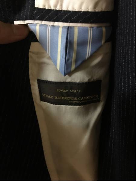 ランゲージ購入 生地カノニコ スーパー100s ２着セット