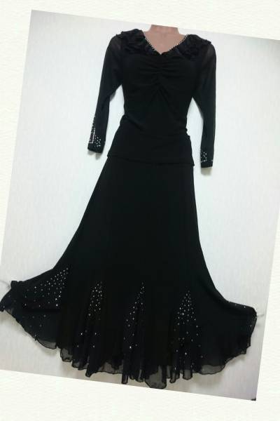 社交ダンス　トップス＆スカートセット