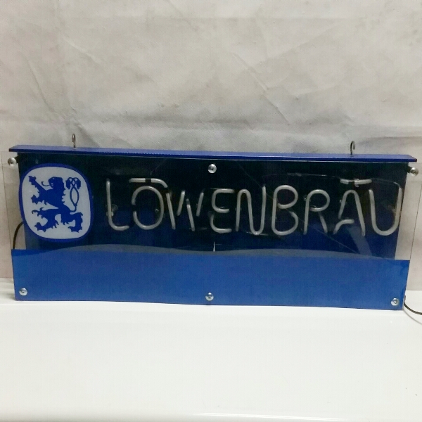 ネオン】LOWENBRAU☆レーベンブロイ ビール 看板☆サイン 電飾
