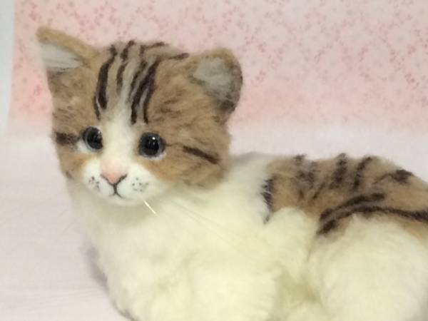 ◇sei◇羊毛フェルト キジトラの子猫 ハンドメイド Yahoo!オークション