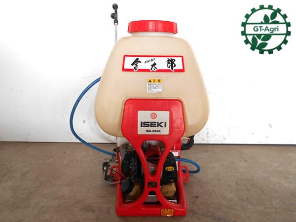 A13ah1421 ISEKI ISD-252K ニュー金太郎 背負式散布機 動画有