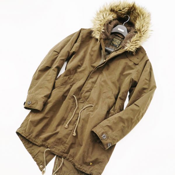 KM ユニクロ キミノリモリシタ ファー モッズコート M メンズ