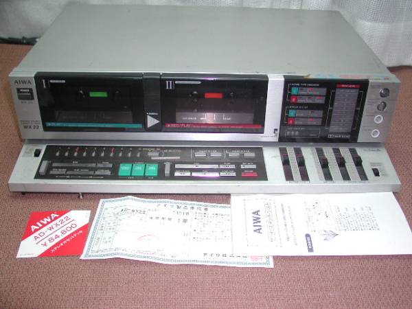 ☆AIWA☆ダブルカセットデッキ AD-WX22☆ジャンク品 【公式通販】