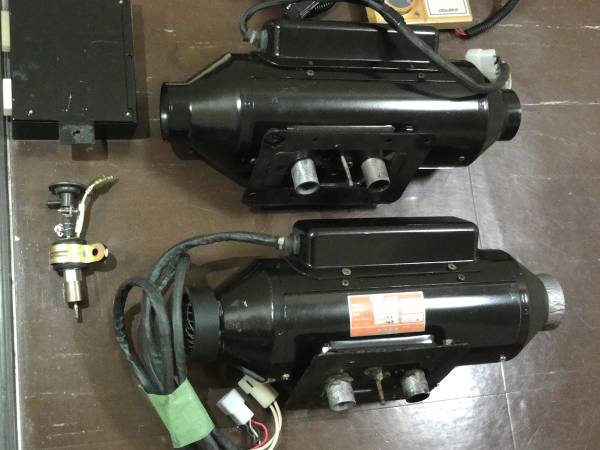 エンジン停止でも暖房OK！FFヒーター 2台 12v ミクニ MY16 サーモ付 