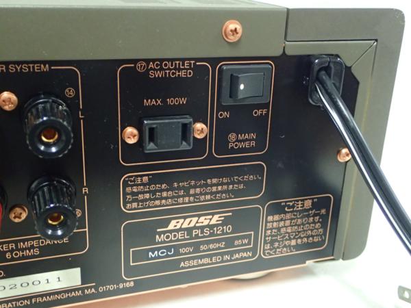 BOSE CDアンプ PLS-1210 ⇔ 49FB2-1