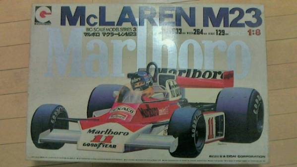 永大 エイダイグリップ 1/8 マルボロ マクラーレン M23 未組立