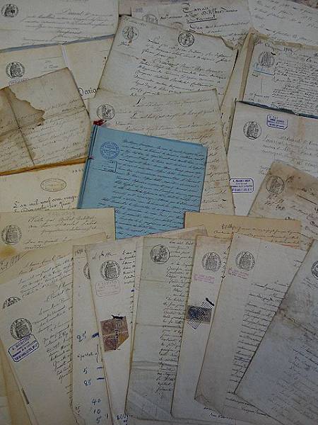 フランスアンティーク 古文書マニュスクリ500g超！古紙1800年代B 西洋