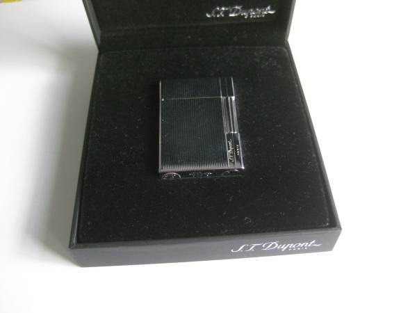 【S.T.Dupont/デュポン】ガスライター シルバー 1DNAU53 箱付/状態良好