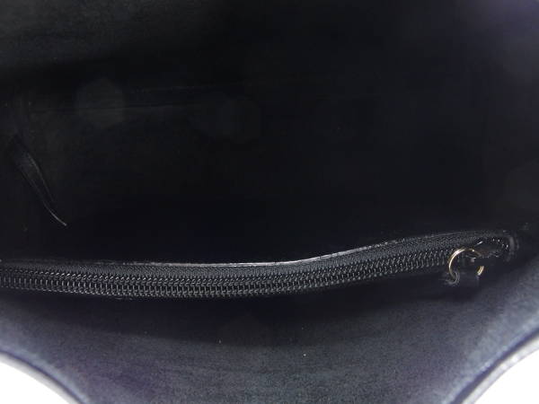 1円 グッチ 001-2058 バンブー レザー ショルダーバッグ ブラック BO271