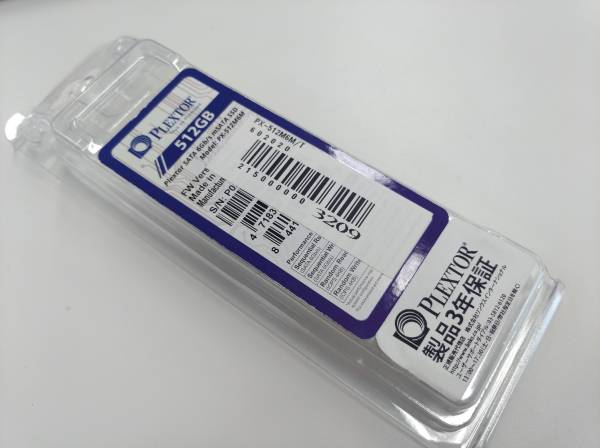 PLEXTOR mSATA SSD PX-512M6M (512GB) 使用時間の短い中古品