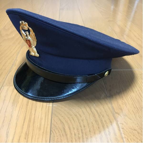 イタリア 国家警察 Polizia 制帽 徽章付き イタリア軍 制服 POLICE
