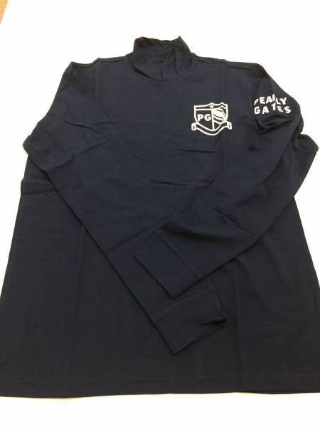 PEARLY GATES パーリーゲイツ ハイネック 長袖シャツ 6 紺 ②