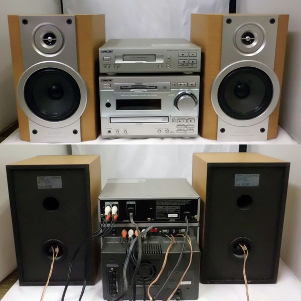 ソニー/SONY TC-TX333 DHC-MD333 カセットデッキ オートリバース 小型