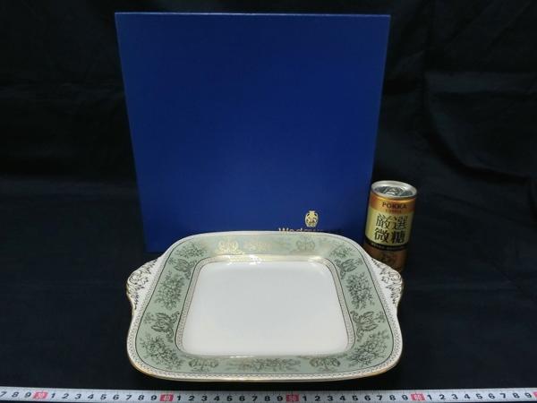 P01404 ウェッジウッド コロンビア セージ グリーン プレート 紙箱