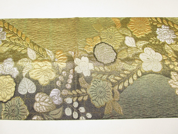 8157］袋帯 美品 ふくれ織 辻ヶ花百選 逸品 六通 正絹 着物 フォーマル