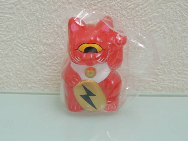 リアルヘッド フォーチュンキャットベイビー⑱ クリアレッド色 SECRET BASE 真頭玩具 インデーズ アーチストソフビ