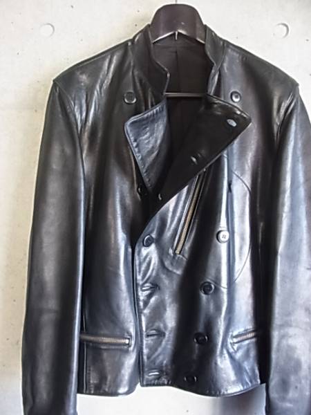 希少 美品 フランス製 【agnes b.homme アニエスベー ブラック ダブル 