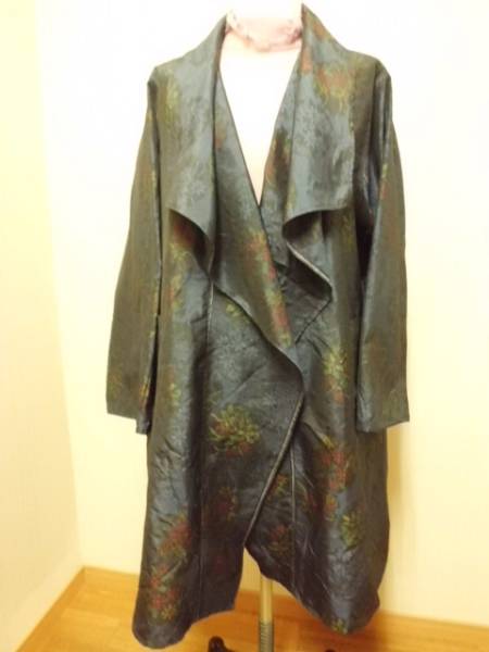 kiraraemiry着物リメイク・ドレープ・コート・ジャケット・大島紬