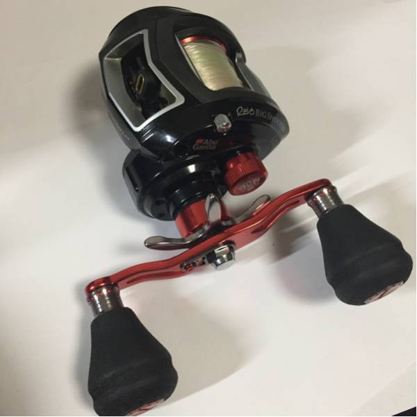 美品アブガルシア ビッグシューターHS左 送料無料！ベアリング改_1