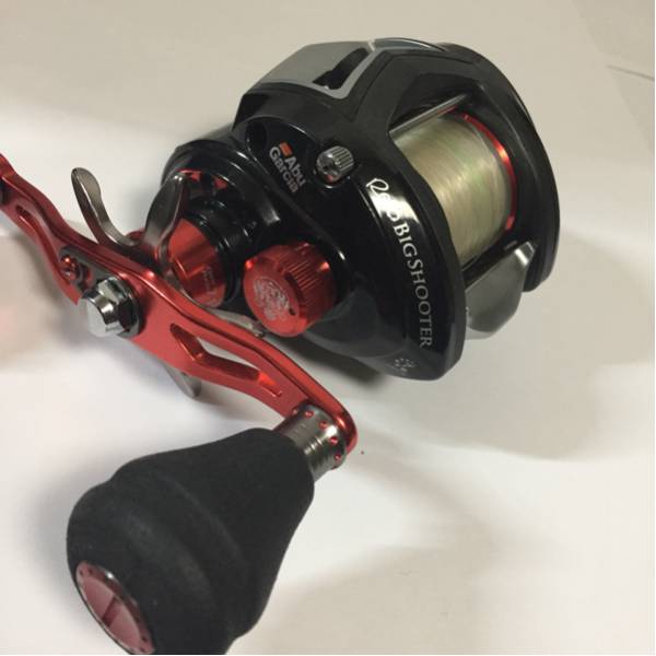 美品アブガルシア ビッグシューターHS左 送料無料！ベアリング改_2