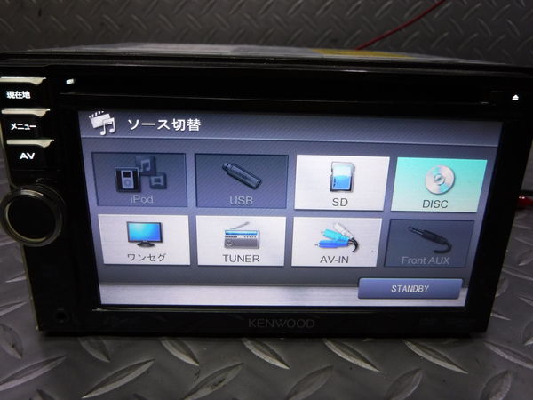 KENWOOD 保証付 KENWOOD ケンウッド メモリーナビ MDV-333 DVD再生 