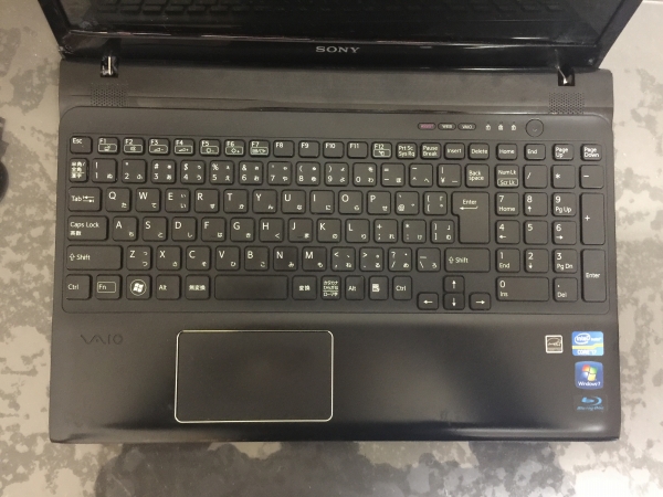 ジャンク SONY VAIO svE15119FJB(ブラック) ノートPC