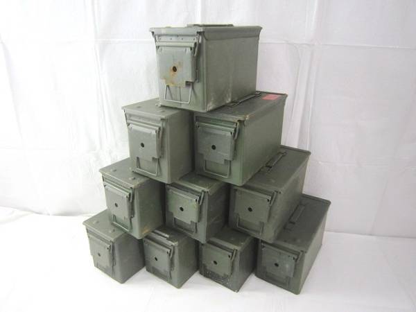 米軍放出品】アンモボックス ミリタリー 弾薬箱C 10個 ☆DB24K-M