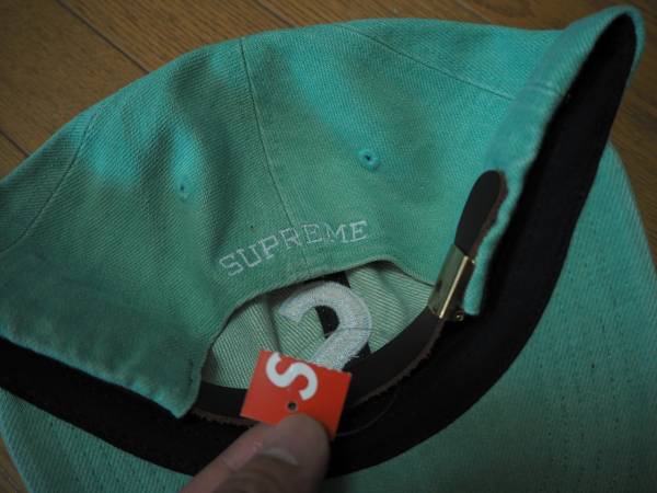 国内正規品 即完 17SS Supreme Washed Denim S Logo 6-Panel CAP キャップ 新品未使用