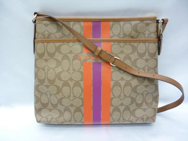 高品質，定番人気 〇 COACH コーチ ショルダー 38402 斜め カーキ&times;ウォーターメロン PVC ブラウン(その他)｜売買されたオークション情報、yahooの商品情報をアーカイブ公開 - オークファン かばん、バッグ